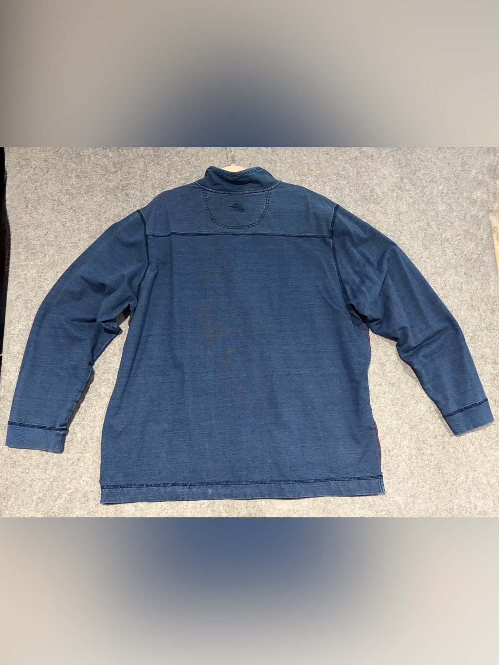 Tommy Bahama Men's Navy Blue Half-Zip Sweater - Picture 3 of 13